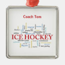 Search for ice hockey christmas tree decorations Coach
