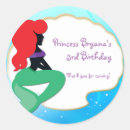 Search for red sea stickers Mermaid