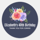 Search for garden birthday stickers Thank you