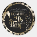 Search for vintage new years eve stickers Roaring 20s