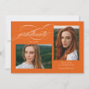 Search for orange graduation invitations Modern