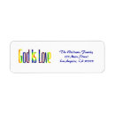 Search for god return address labels Religious