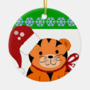 Search for tiger christmas tree decorations Cute