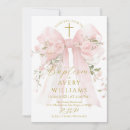 Search for pink floral christening invitations Modern