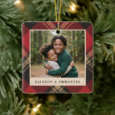 Search for plaid christmas tree decorations Red and black