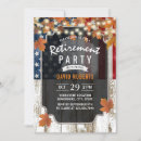 Search for autumn retirement invitations Rustic
