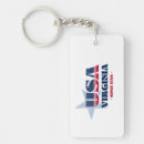 Search for virginia state flag key rings Usa
