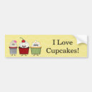 Search for cupcakes bumper stickers Heart