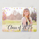 Search for gold confetti graduation invitations Purple