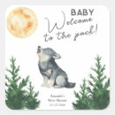 Search for woodland baby shower stickers Watercolor