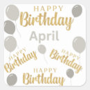 Search for april birthday stickers Born in april