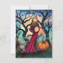 Search for whimsical cat illustration postcards Halloween