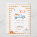 Search for fall gender reveal invitations He or she