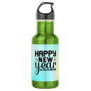 Search for happy new year water bottles Festive