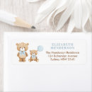 Search for blue teddy bear return address labels Cute
