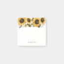 Search for sunflower post it notes Rustic