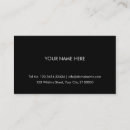 Search for plain business cards Black