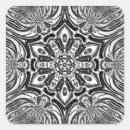 Search for black and white flower stickers Mandala