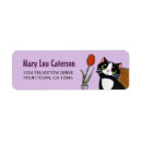 Search for tuxedo cat return address labels Cute