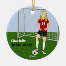 Search for soccer christmas tree decorations Red