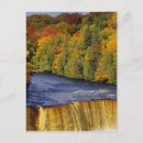 Search for fall season postcards Waterfall