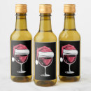 Search for red glasses wine labels Santa