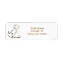 Search for cat silhouette return address labels Pets