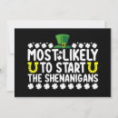 Search for shenanigans invitations Shamrock