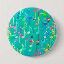 Search for musical notes badges Teal