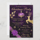 Search for purple ribbon invitations Gold