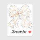 Search for white ribbon stickers Coquette