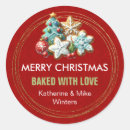 Search for homemade treat stickers Christmas cookies