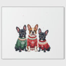 Search for frenchie christmas wrapping paper Puppy