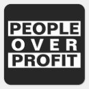 Search for profit stickers People over profit
