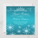 Search for snowflake design invitations Blue