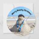 Search for snowman on beach christmas cards Florida