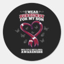 Search for multiple myeloma stickers Burgundy