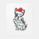 Search for bulldog christmas blankets Pug