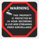 Search for video surveillance stickers Protection