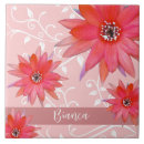 Search for red flower tiles Whimsical