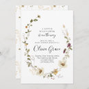 Search for floral wreath baby shower invitations A little wildflower