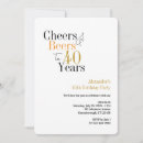 Search for cool 40th birthday invitations Forty