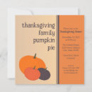Search for pumpkin pie thanksgiving invitations Brown