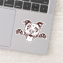 Search for white pitbull stickers Puppy