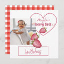 Search for strawberry birthday invitations Summer fruit