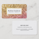 Search for glitzy business cards Makeup artist