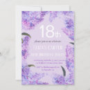 Search for purple 18th birthday invitations Lilac