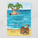 Search for pirate treasure hunt invitations Beach