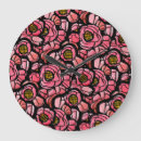 Search for flower pattern clocks Red
