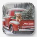 Search for golden retriever christmas plates Dog